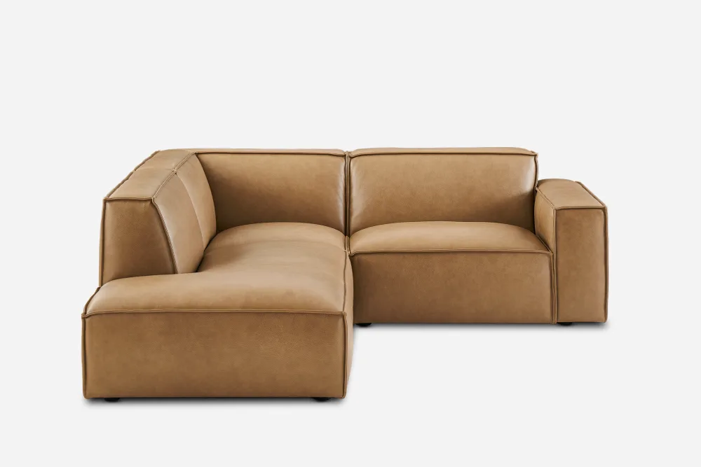 Jonathan Leather Side Chaise Sectional