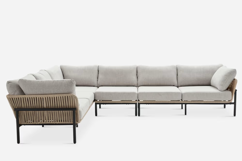 Sierra Outdoor Extended L-Shape Sectional Sofa