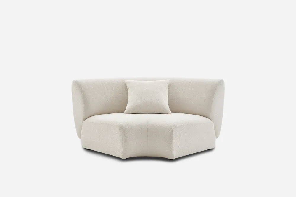 Auburn Performance Fabric Curve Corner Sofa 
