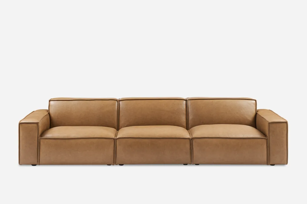 Jonathan Leather Extended Sofa 