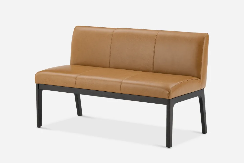 Elliot Leather Banquette Bench