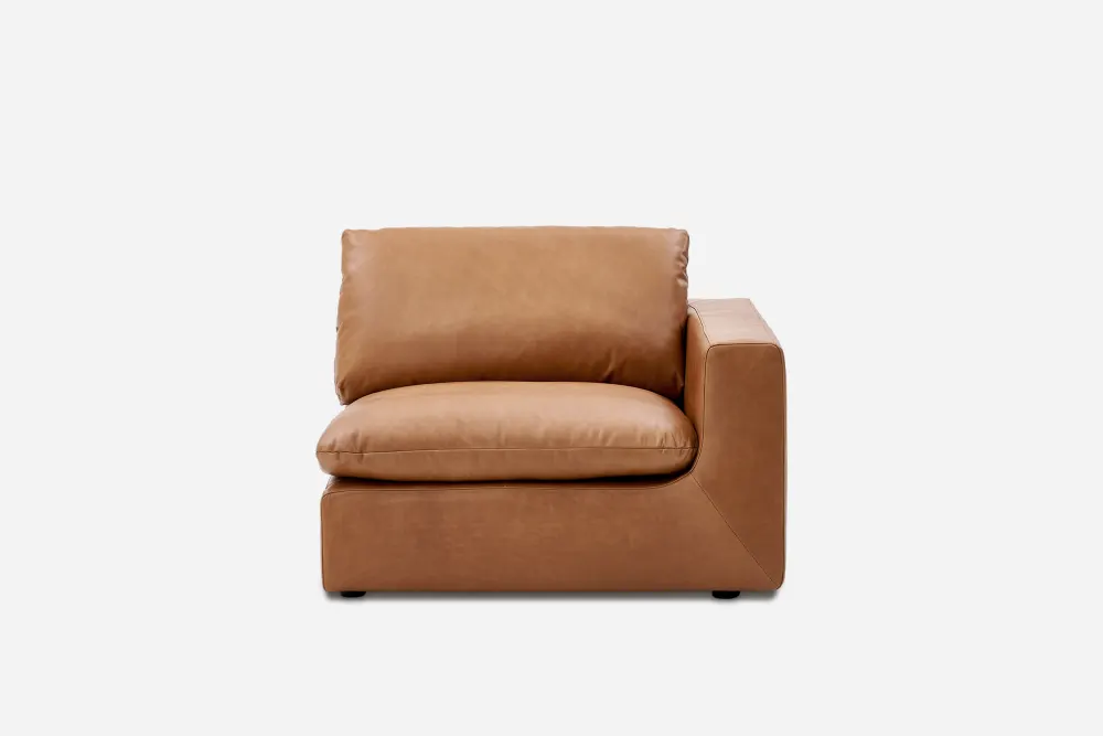 Dawson Leather Right Arm Sofa 