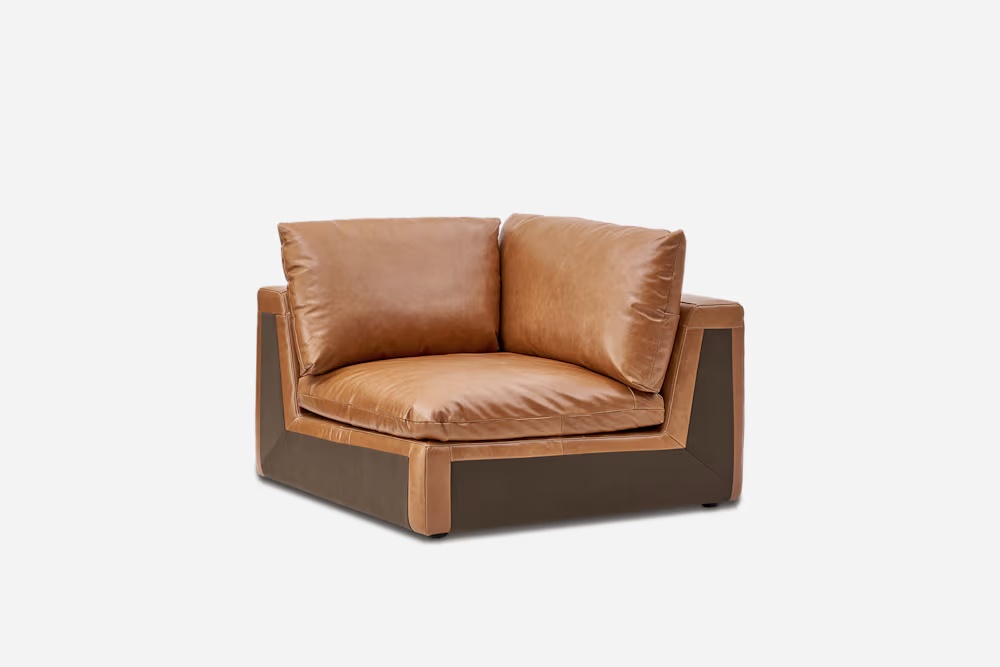 Dawson Leather Corner Sofa 