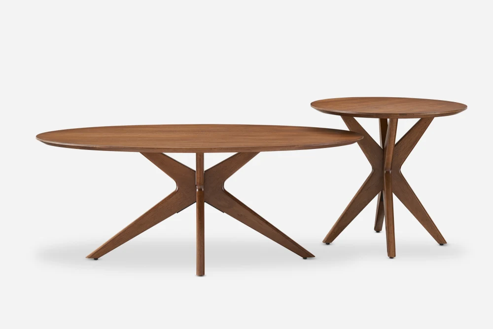 Bristol Coffee Table Set, Walnut 