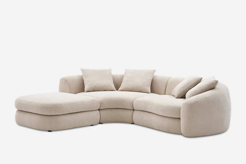 Fable Performance Fabric Single Arm Sectional Sofa 