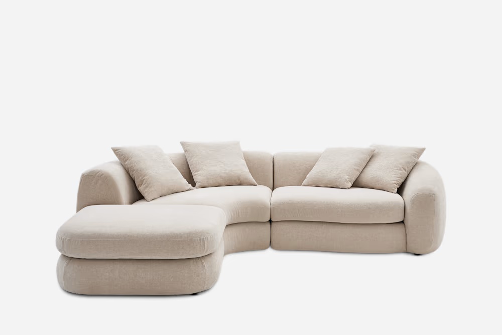 Fable Performance Fabric Single Arm Sectional Sofa