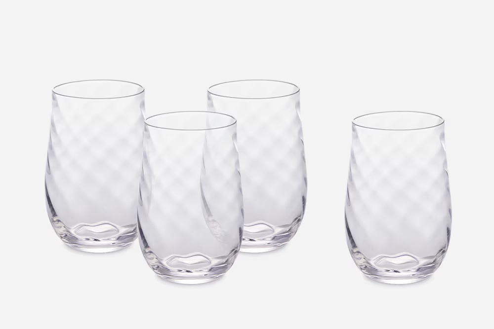 Cascade Tall Drinking Glasses, Set of 4 