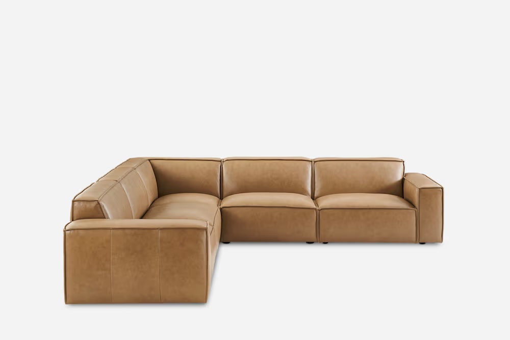 Jonathan Leather L-Shape Sectional Sofa