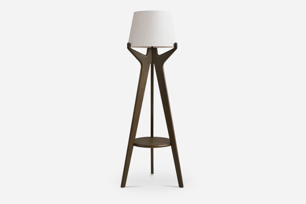 Karo Tripod Floor Lamp, Caramel 