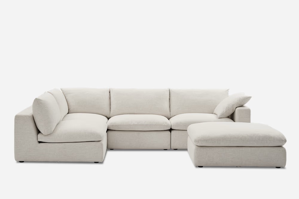 Dawson Chaise Sectional Sofa with Ottoman 
