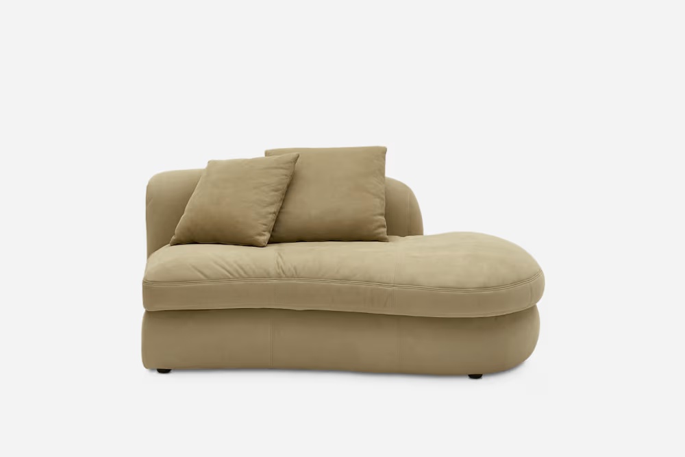 Fable Leather Right Chaise 