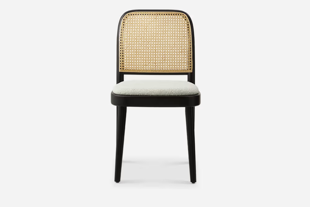 Edith Cane Chair, Black