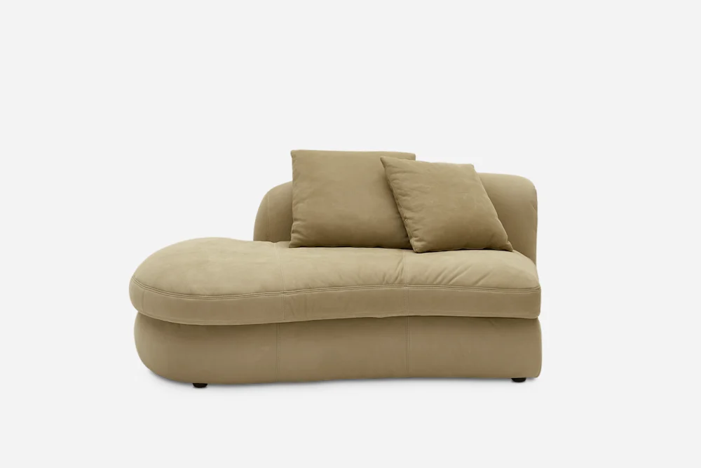 Fable Leather Left Chaise 