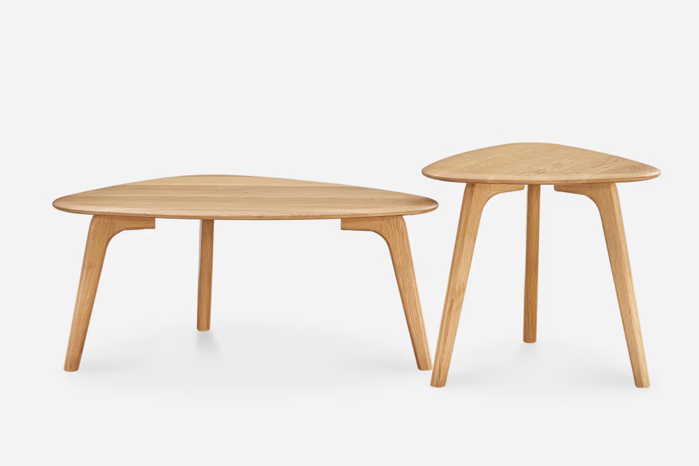 Vincent Coffee Table Set, Oak 