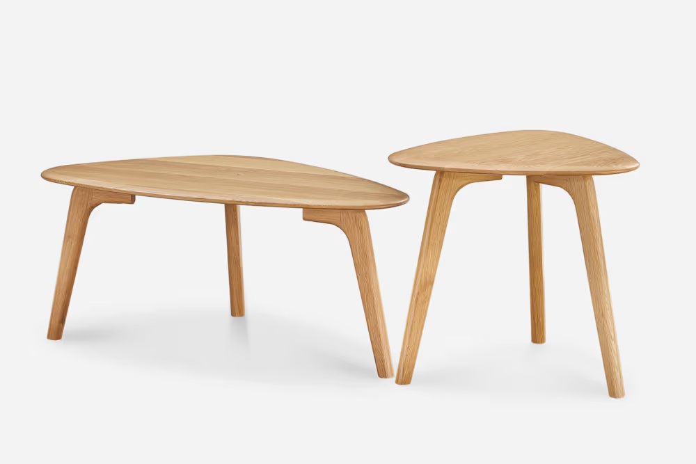 Vincent Coffee Table Set, Oak