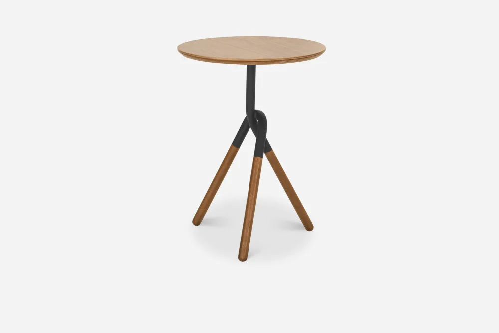 Zane Side Table, Dark Walnut 