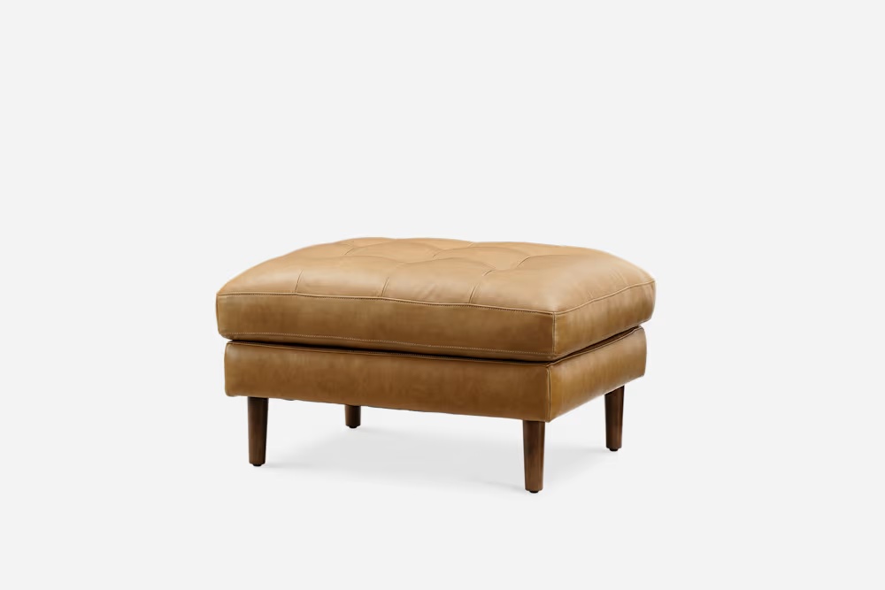 Madison Leather Ottoman