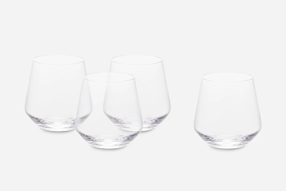 Prism Short Drinking Glasses, Set of 4 