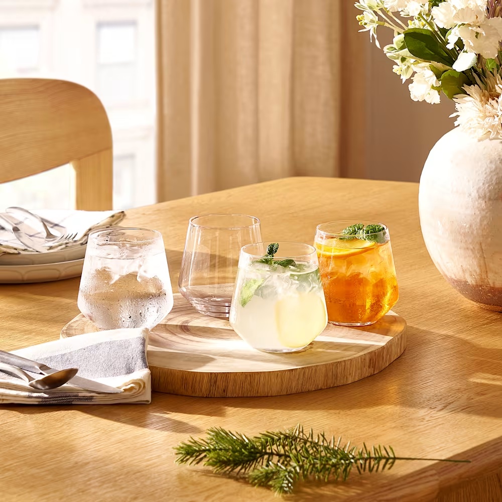 Prism Short Drinking Glasses, Set of 4