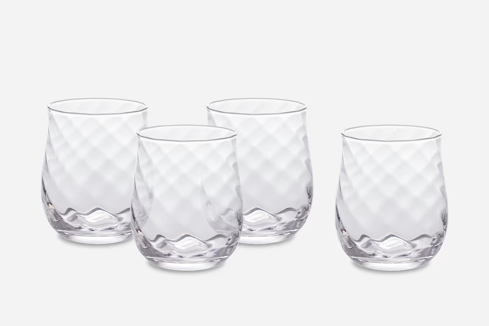 Cascade Short Drinking Glasses, Set of 4 