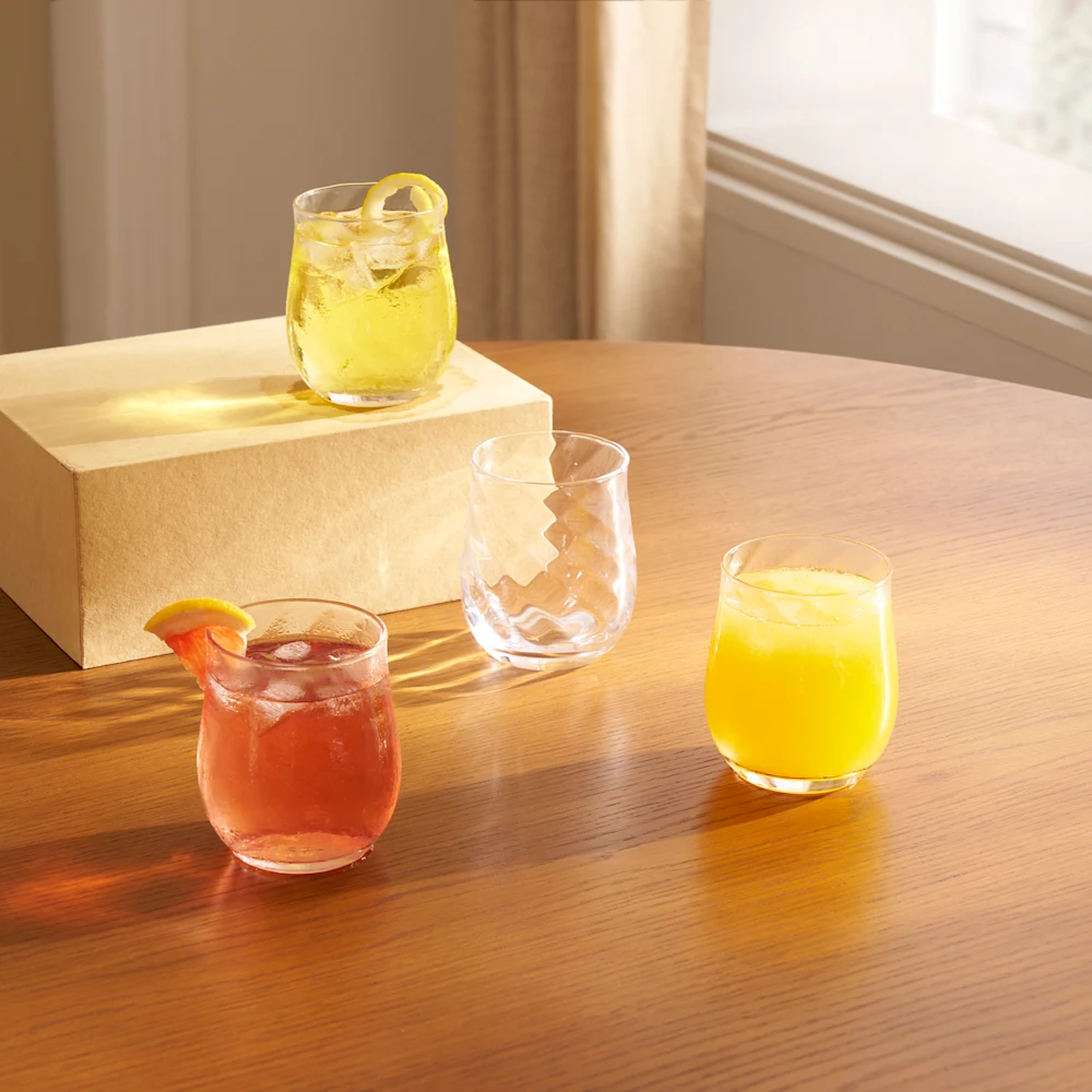 Cascade Short Drinking Glasses, Set of 4