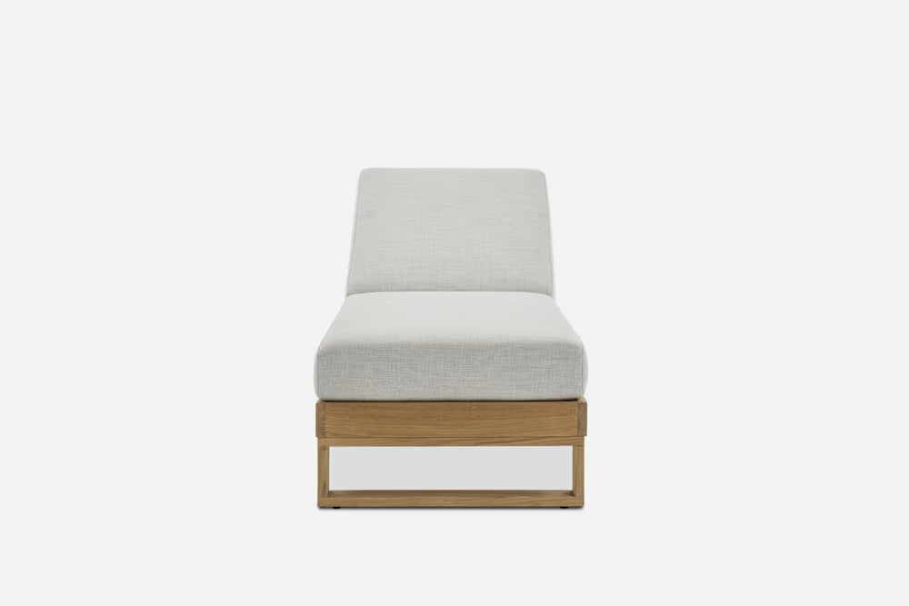 Rio Outdoor Teak Chaise Lounge