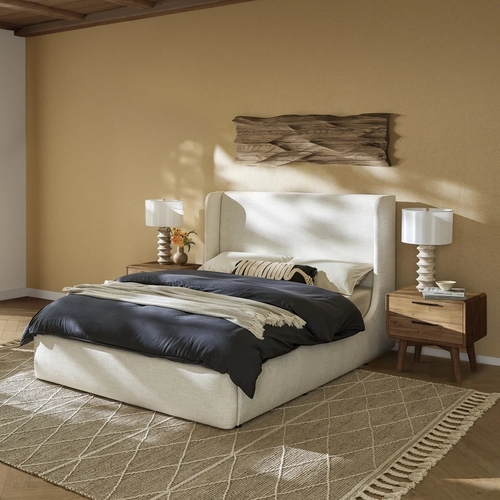 Dalton Bed with Seb Bedroom Storage