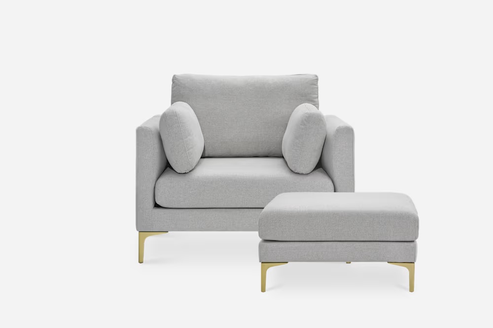 Adams Armchair with Ottoman 