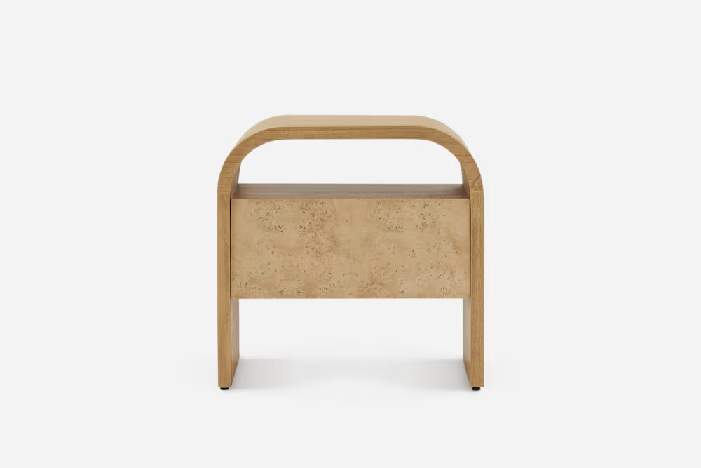 Crescent 1-Drawer Nightstand 