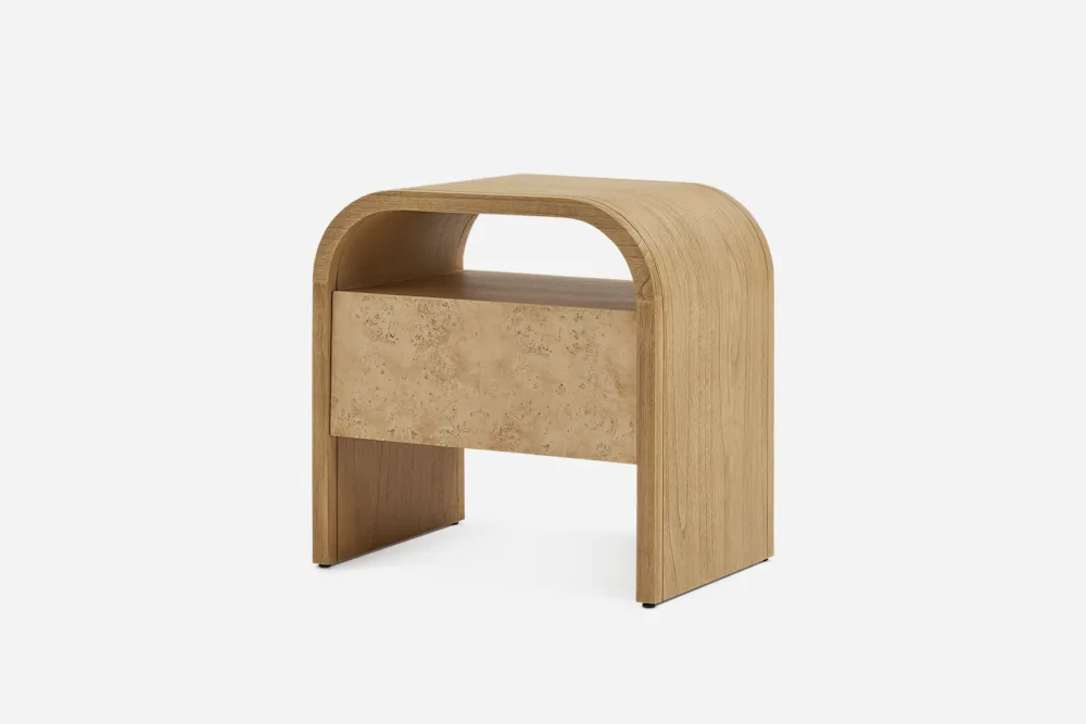 Crescent 1-Drawer Nightstand