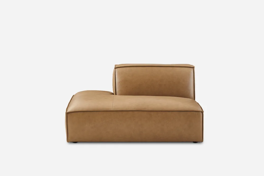 Jonathan Leather Left Chaise Sofa 