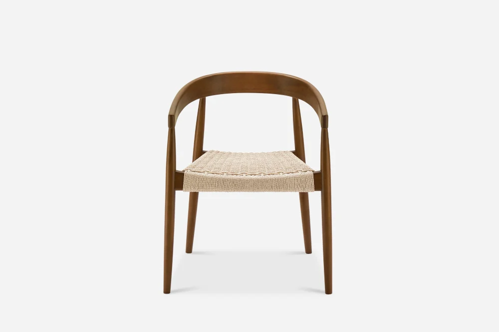 Austen Dining Arm Chair, Walnut Stain