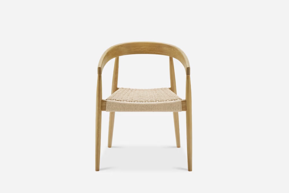 Austen Dining Arm Chair, White Wash