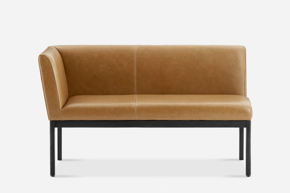 Elliot Leather Left Banquette Bench 
