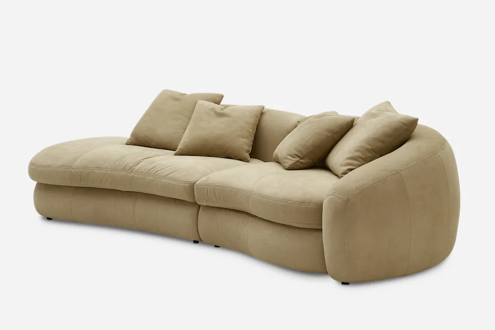 Fable Leather Side Chaise Sofa