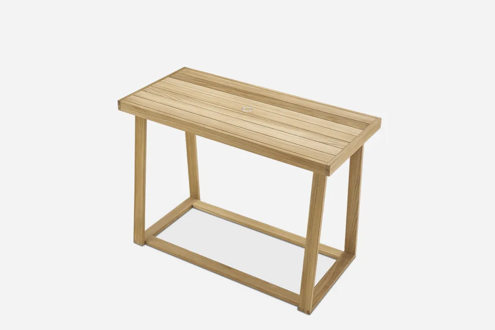 Rio Outdoor Teak Rectangular Bar Table
