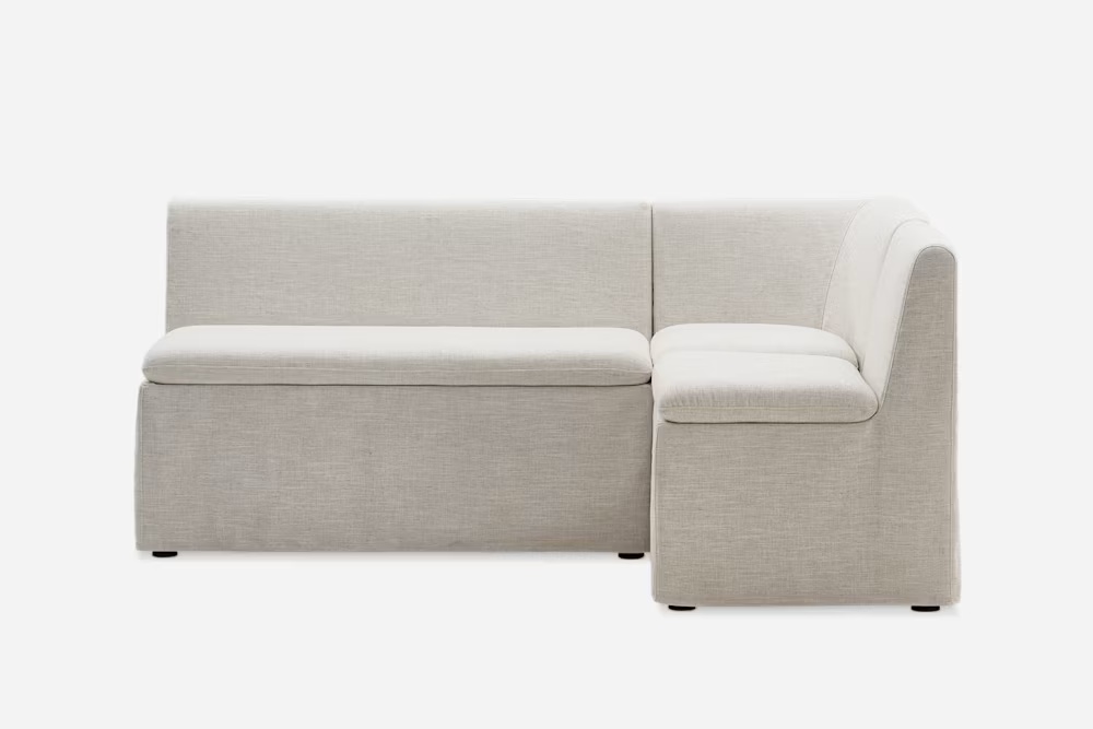Callie Slipcover L-Shaped Storage Banquette