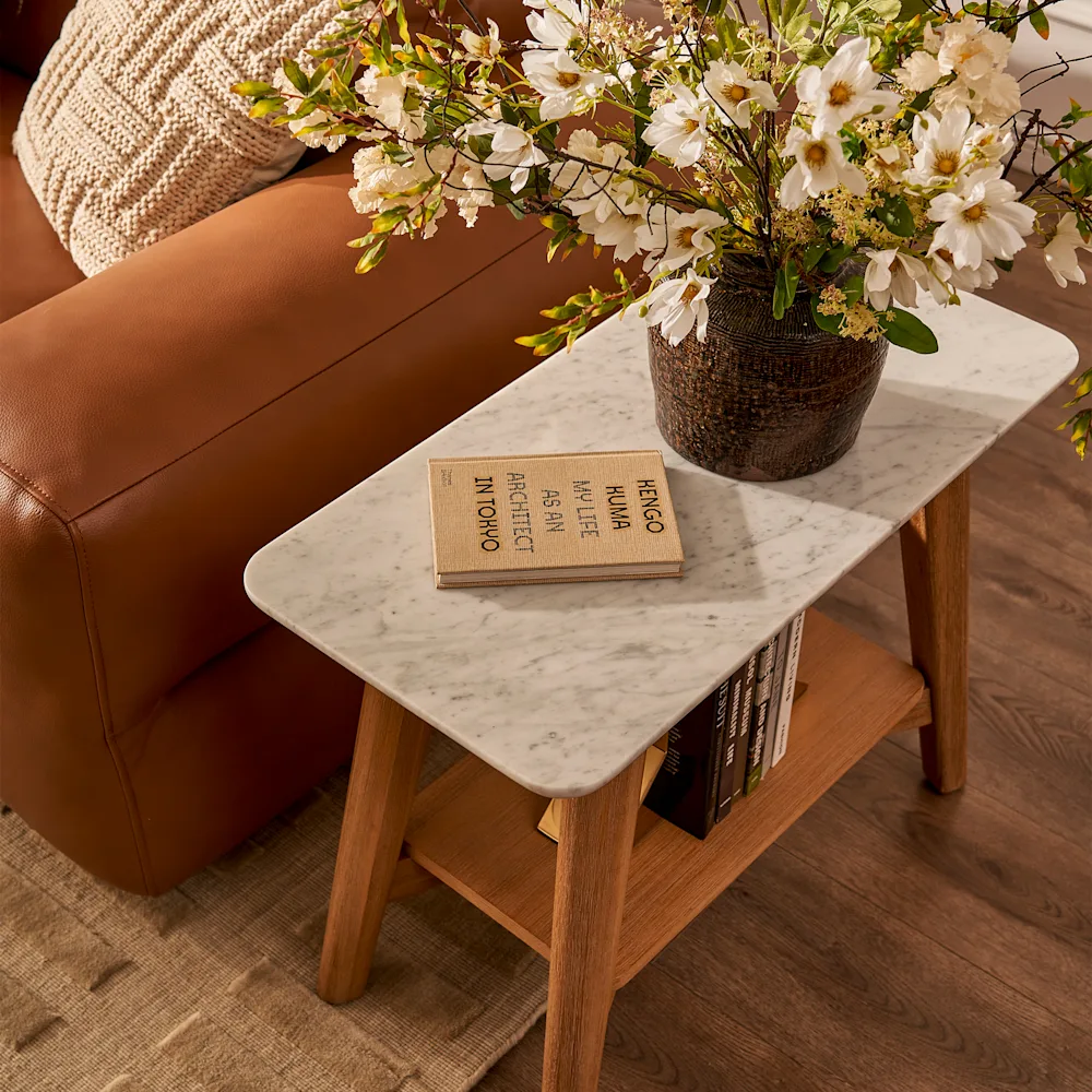 Seb Side Table Seb Marble Side Table - Castlery