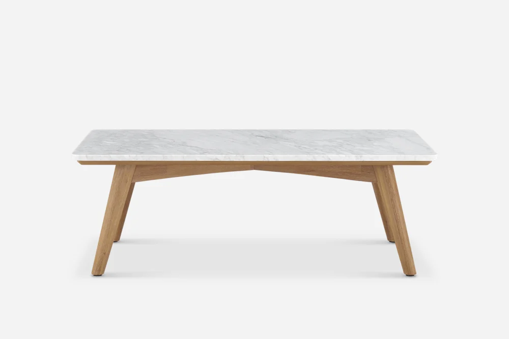 Seb Rectangular Marble Coffee Table 