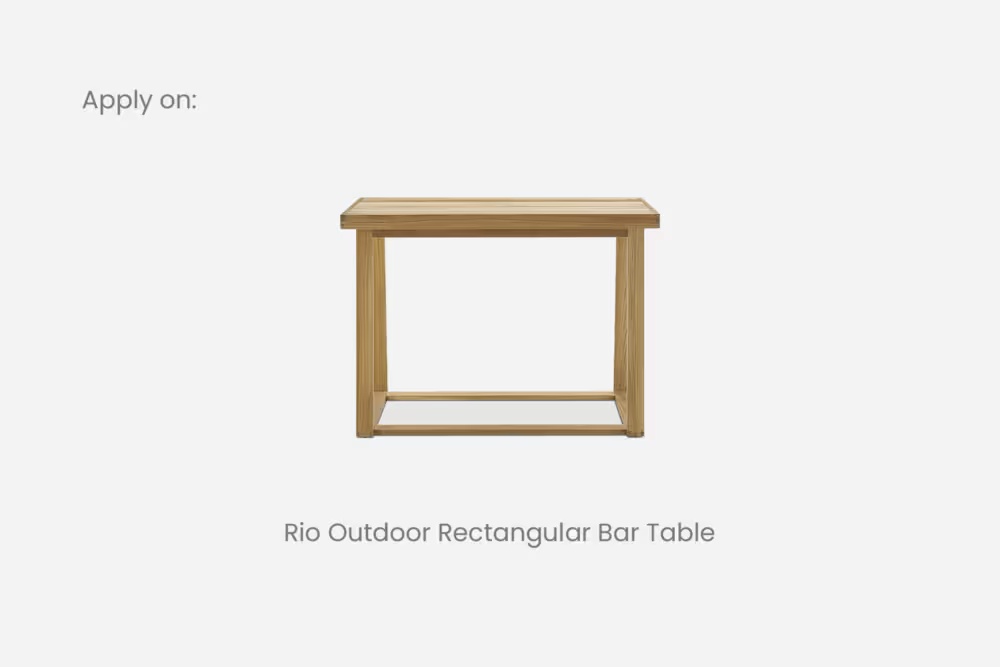 Rio Outdoor Rectangular Bar Table Cover