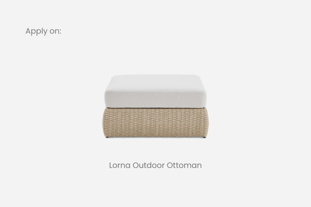 Lorna Outdoor Ottoman Cover