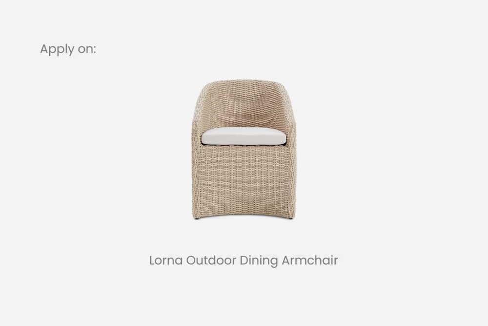 Lorna Outdoor Dining Armchair Cover