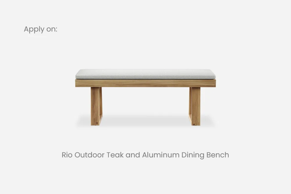 Rio Outdoor Dining Bench Cover, 51.2"