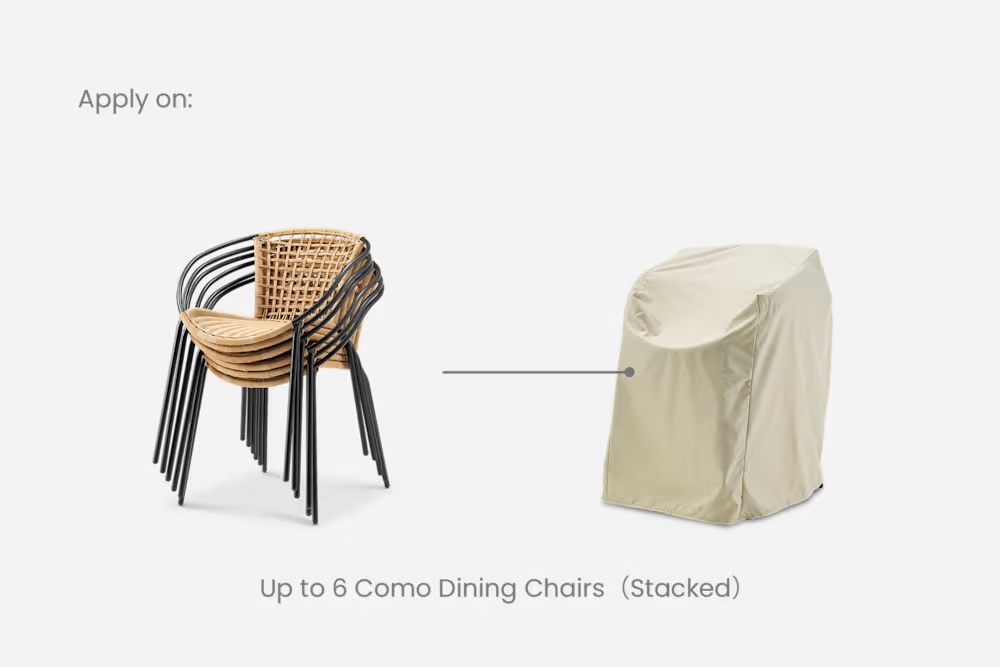 Como Outdoor Dining Chair Set Cover
