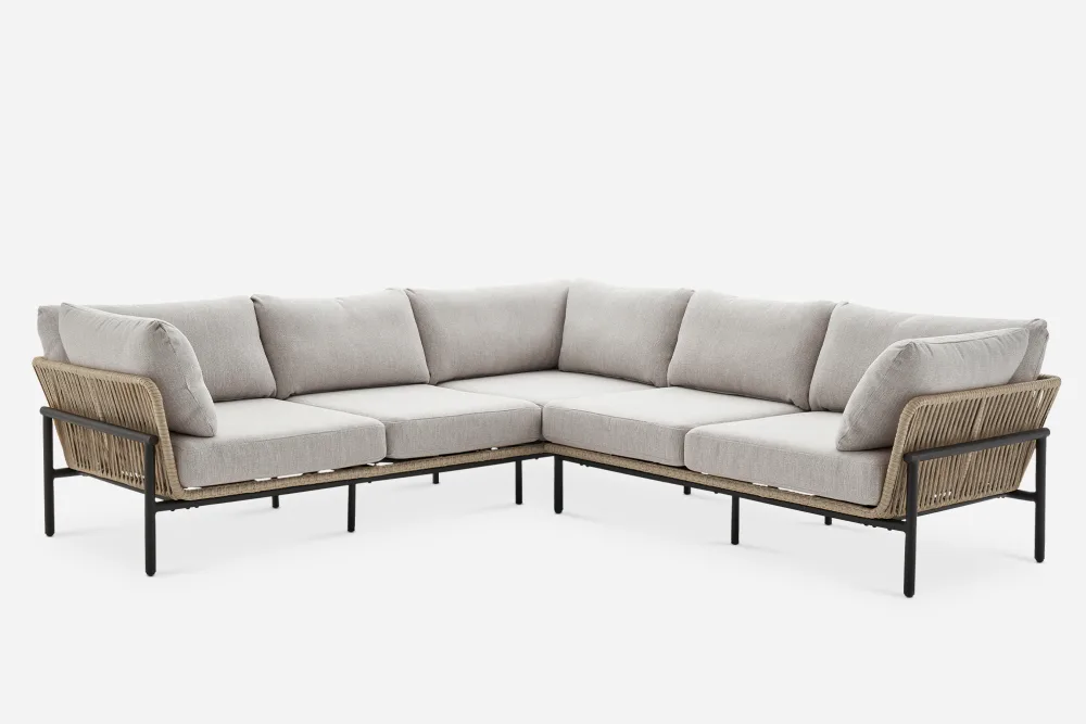 Sierra Outdoor L-Shape Sectional Sofa 