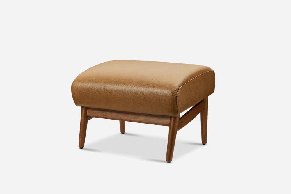 Desmond Leather Ottoman 