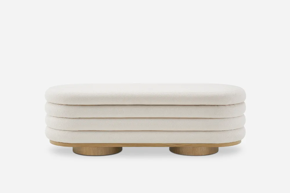 Freida Performance BouclÃ© Storage Bench 