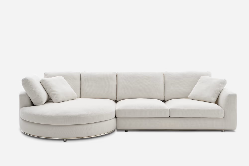 Hamilton Round Chaise Sectional Sofa 