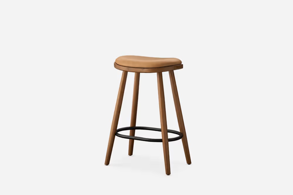 Abel Leather Counter Stool 