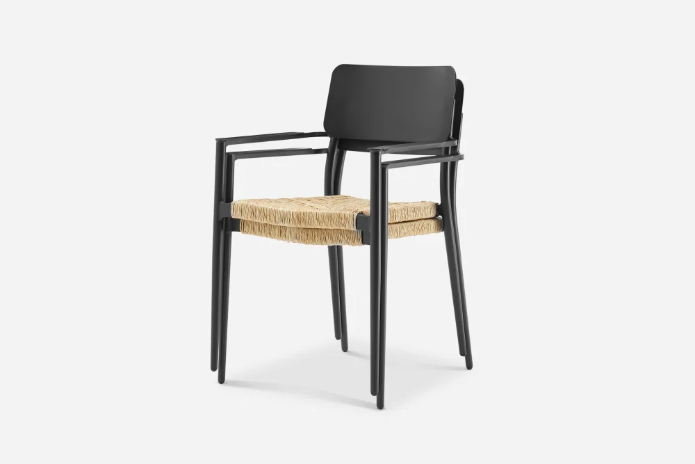 Newport Stackable Outdoor Dining Chair Set 